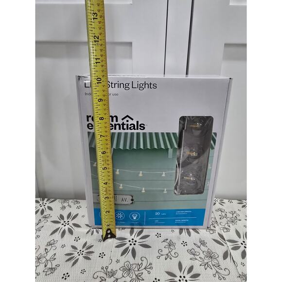 Room Essentials LED String Lights – Warm White Globe Bulbs – New in Box (Tested) - Picture 8 of 9